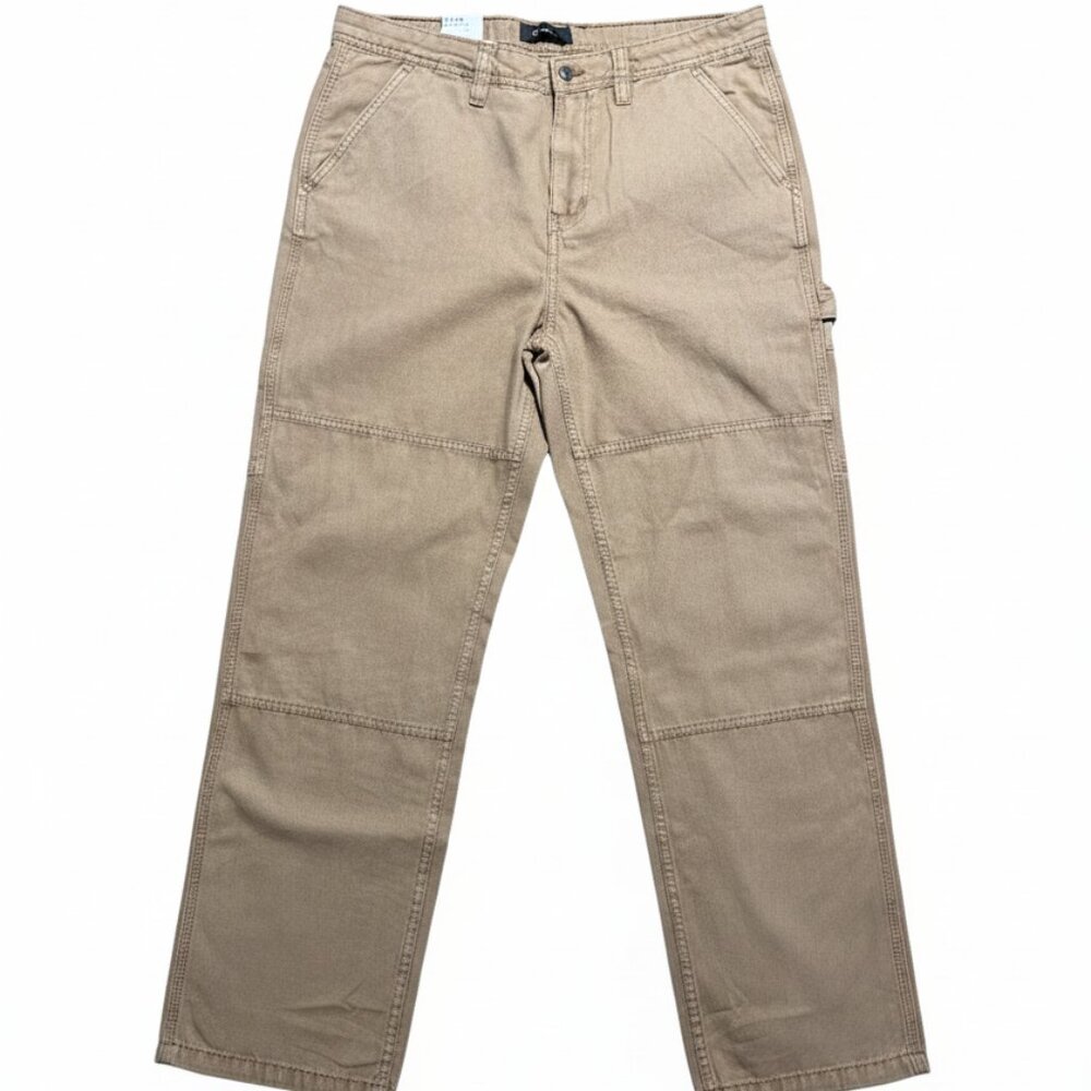 Aeropostale Men's Carpenter Pant Relaxed Fit Straight Leg Brown Medium NWT